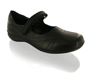 Barratts Modern Chunky Low Wedge Shoe with Return Bar