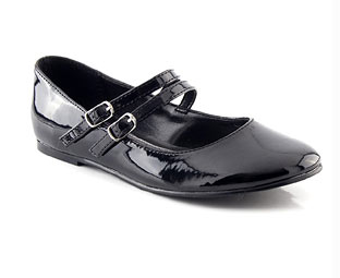 Barratts Patent Ballerina Shoe - Infant