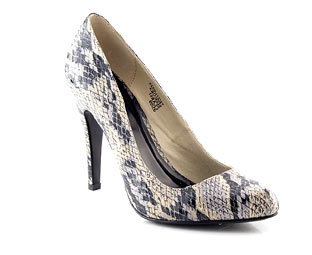 Barratts Patent Croc Effect Court - Sizes 1-2