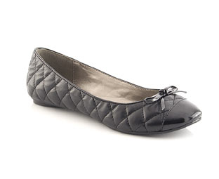 Barratts Quilted Ballerina With Toe Cap