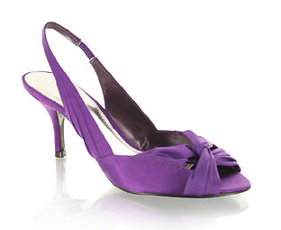 Barratts Satin Slingback Sandal - Size 10
