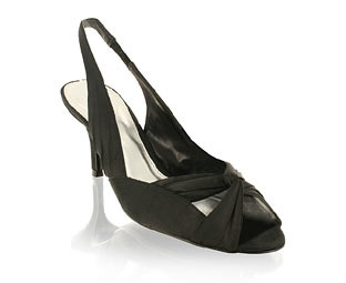 Barratts Striking Slingback Sandal With Ruche Detail - Size 10