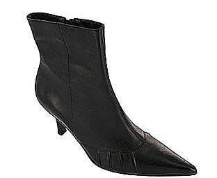 Barratts Stylish Leather Pointed Toe Ankle Boot- Sizes 1-2