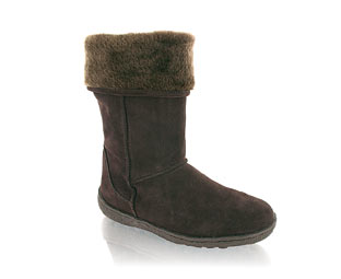 Barratts Stylish Suede Stlye Mid High Boot