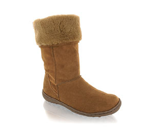 Barratts Stylish Suede Style Mid High Boot