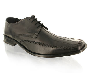 Barratts Traditional Formal Shoe With Vamp Stitch Detail - Size 13-14