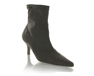 Traditional Point Ankle Boot With Strech Fabric