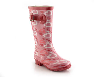 Barratts Wellington Boot With Heart Design - Infant