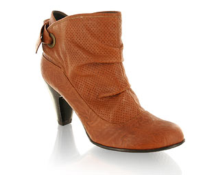 Barratts Wonderful Ankle Boot With Perforated Detail