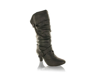 Barratts Wonderful Mid High Boot With Button Trim