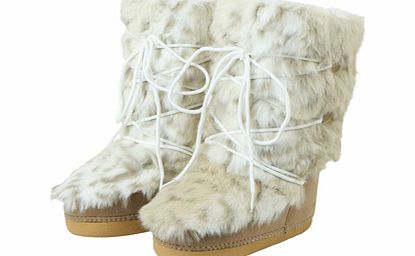 Barts Ladies Ladies Barts Fur Deluxe Boots. Snow Leopard