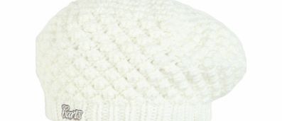 Ladies Barts Rasha Beret Beanie. White