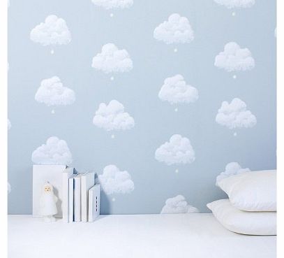 Bartsch Cotton clouds wallpaper - smoky blue Blue `One