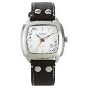 BASE BROWN LEATHER STRAP WATCH