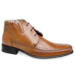 Base London Male Battle Apr Boot Leather Upper in Tan