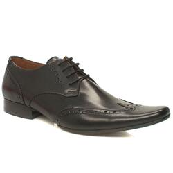 Base London Male Glimps Wing Gibson Leather Upper in Black
