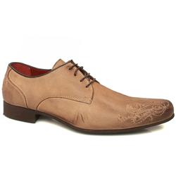 Base London Male London Avert Waxy Leather Upper in Beige