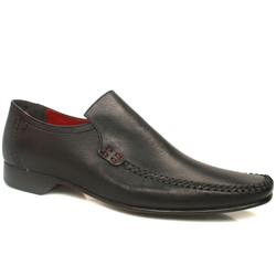 Base London Male Verve Loafer Leather Upper Alternative in Black