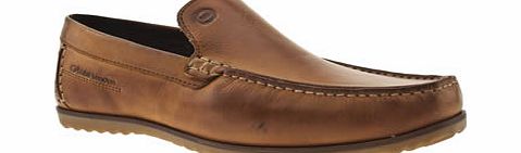 Base London Tan Call Plain Loafer Shoes
