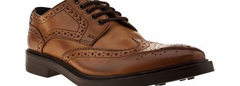 Base London Tan Manor Brogue Shoes