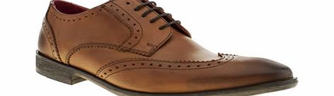 Base London Tan Spice Winged Gibson Shoes