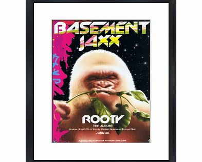 BASEMENT JAXX Rooty - Custom Framed Original Ad Framed Music Prints and Poster