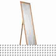 BASIC Cheval Mirror - Beech wood effect