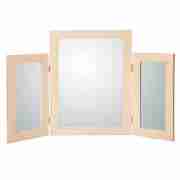 BASIC Desk Mirror - Beech Wood Effect