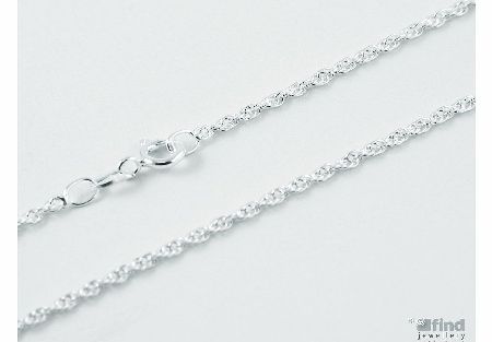 18 inch Sterling Silver Prince of Wales Chain