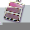 Contemporary Pink Mother of Pearl Pendant