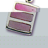 Basics Contemporary Pink Mother of Pearl Pendant