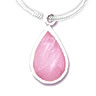 Basics Pink Mother of Pearl Tear Drop Pendant