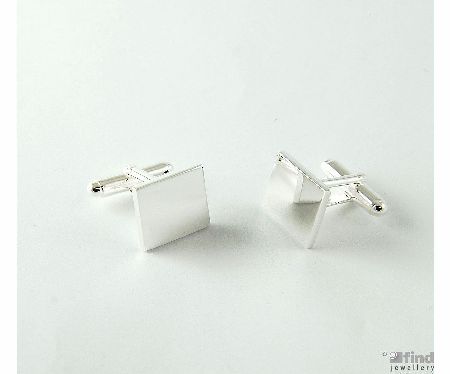 Basics Sterling Silver Square Cufflinks