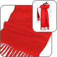 Basile Extra-Soft Bright Red Cashmere Long Scarf