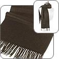 Basile Extra-Soft Brown Cashmere Long Scarf