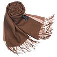 Ombre Fringed Wool-Cashmere Pashmina Shawl