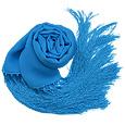 Basile Solid Pure Silk Fringed Long Scarf
