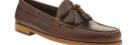 bass Dark Brown Layton Pull Up Kiltie Shoes