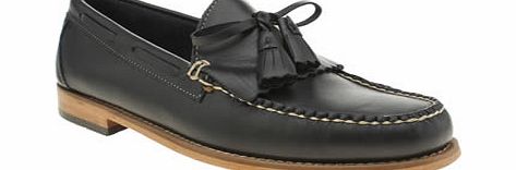 bass Navy Layton Pull Up Kiltie Shoes