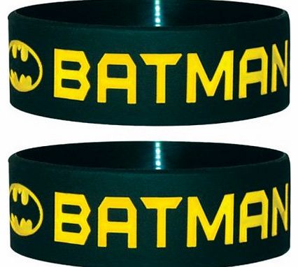Batman - Wristband Text And Logo (in One Size)