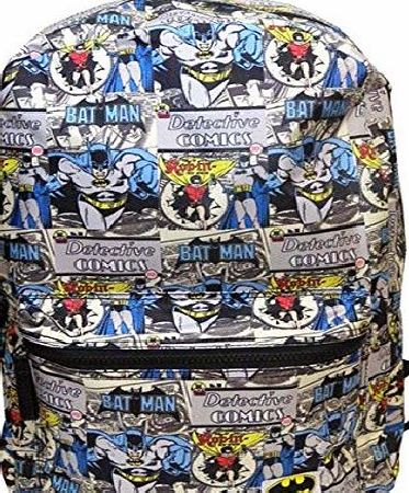 Batman and Robin Official Batman and robin Comic Print Backpack