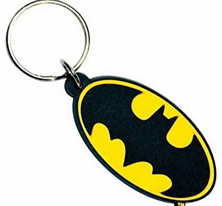 Batman Logo Rubber Keychain
