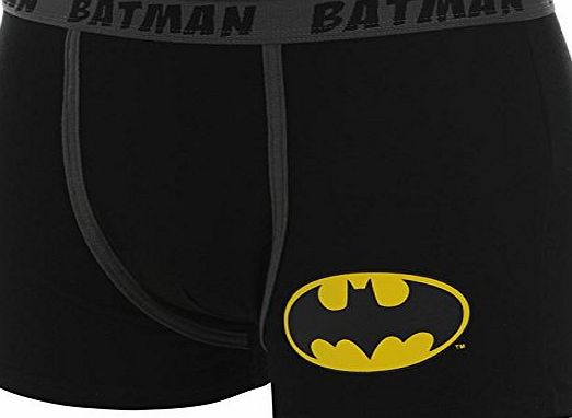 Batman Single Boxers Mens Black Large