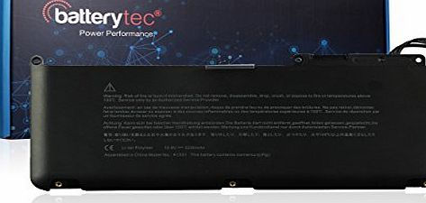 Batterytec� LAPTOP BATTERY FOR APPLE Macbook Unibody 13`` A1331 A1342 MC207LL/A MC516LL/A MacBook 13`` MacBook Pro 15`` MacBook Pro 17`` MacBook Air. [10.8V 5200mAh, 12 Months Warranty]
