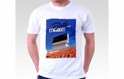 Battle of the Consoles 2013 White T-Shirt Large ZT