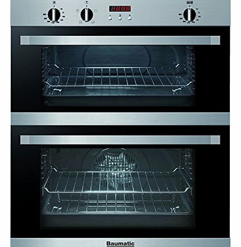 Baumatic BO796.6SS 72cm Integrated Built-in Electric Double Oven