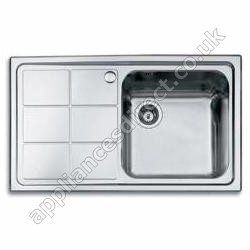 Baumatic Cubix Single Bowl Sink with Drainer - Left hand Drainer
