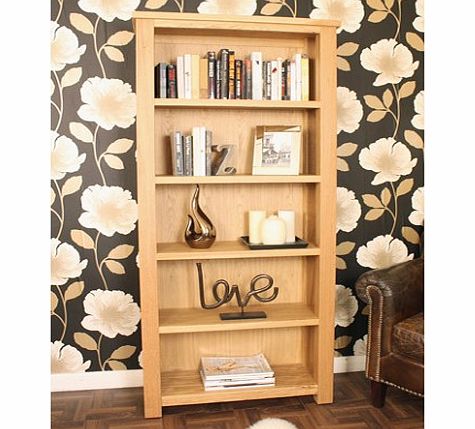 Aston Oak Large Open Bookcase