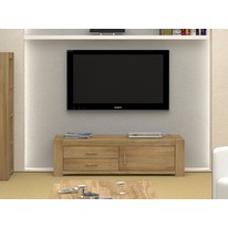 Baumhaus Atlantic Solid Oak 1 Door 2 Drawer TV Unit