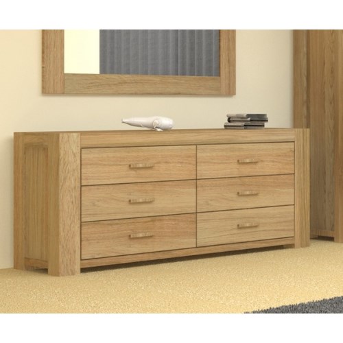 Baumhaus Atlas Solid Oak 6 Drawer Chest